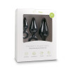 EasyToys Anal Collection Lot de 3 plugs Pointy 10 x 4.5 cm Noir